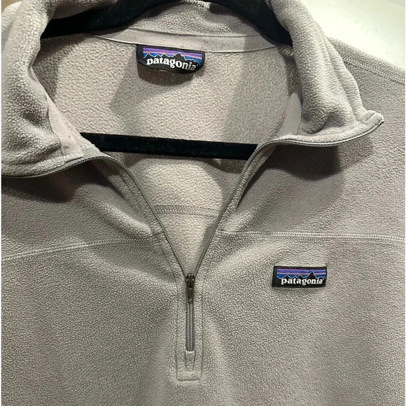 Patagonia Men's Micro D Fleece Pullover Feather Gray Sweater size S - Picture 3 of 6